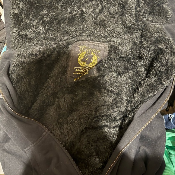 Fox Racing Monster Energy Ricky Carmichael #4 Sherpa Hoodie Sweatshirt Sz Large - Picture 4 of 4